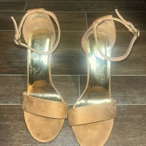 Dominique Nicole Tan Suede Heels